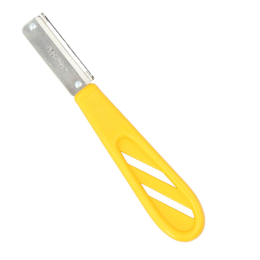 イエロー カッターナイフ Amazon.co.jp: ガード付き安全ナイフ スカッター 左利き用 イエロー